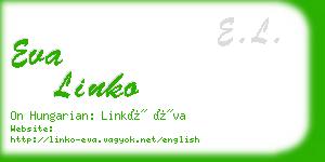 eva linko business card